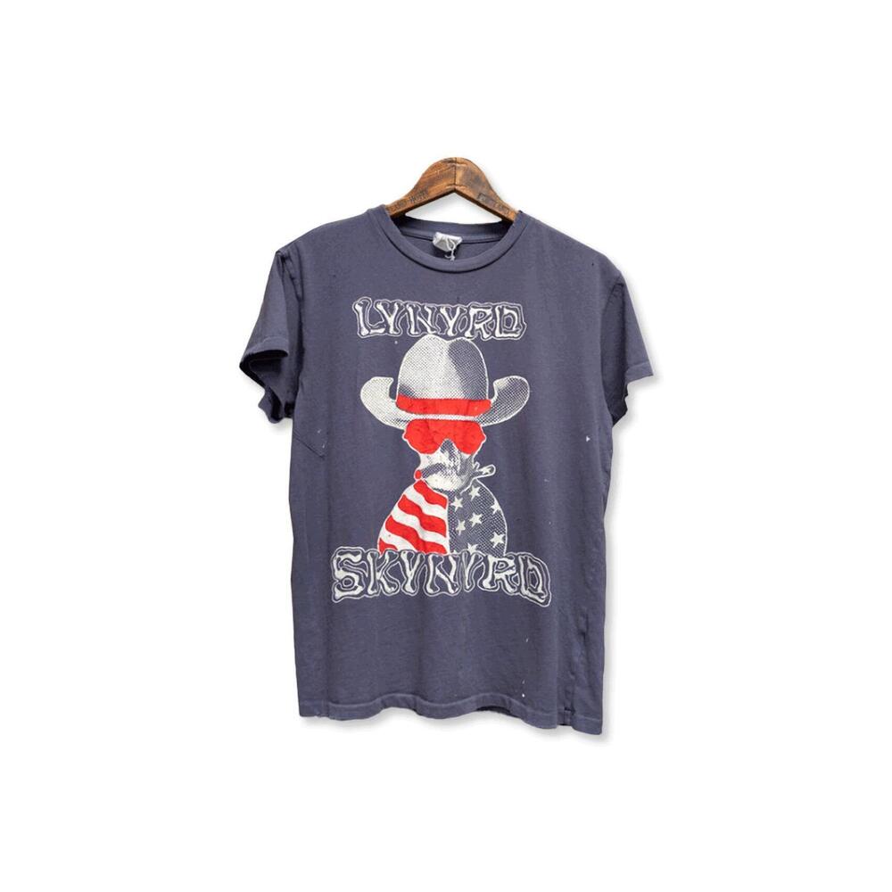 NEW MADEWORN unisex lynard skynard sweet home tee in navy bandana